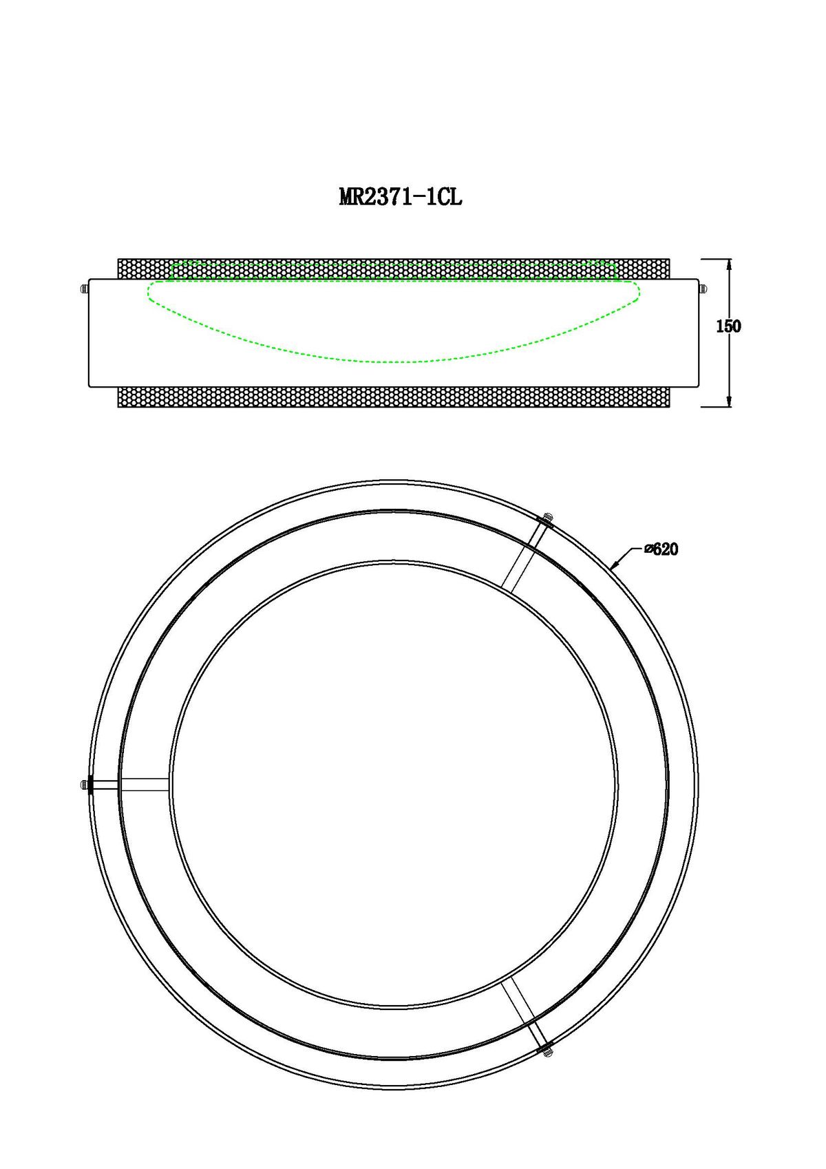 Потолочный светодиодный светильник MyFar Anders MR2371-1CL 1