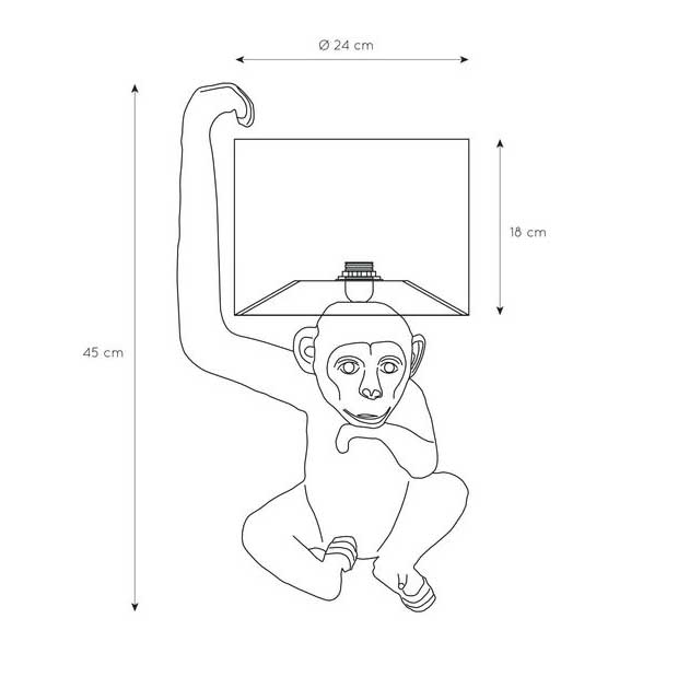 Настольная лампа Lucide Extravaganza Chimp 10502/81/30 изображение 2 Настольная лампа Lucide Extravaganza Chimp 10502/81/30 Фото № 2