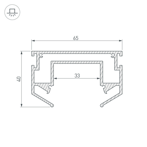 Профиль-держатель Arlight LGD-Strech-4TR-2000 033090 изображение 2 Профиль-держатель Arlight LGD-Strech-4TR-2000 033090 Фото № 2