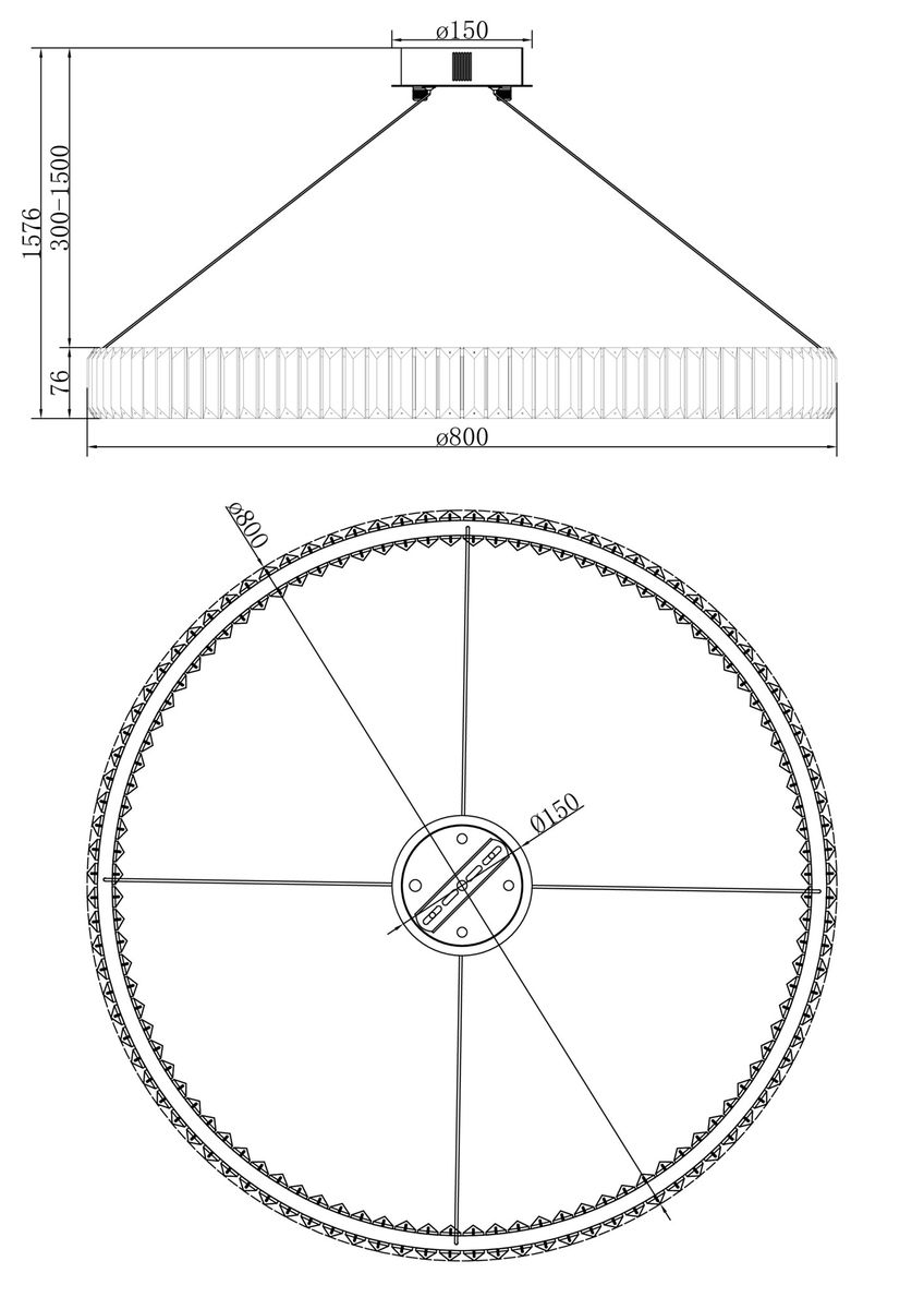 Подвесной светодиодный светильник Freya Tier FR5257PL-L32G 1