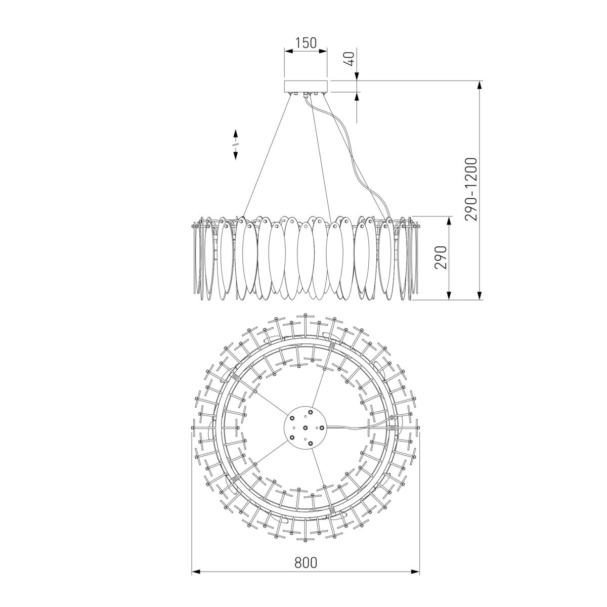 Подвесная люстра Bogates Canaria 326/10 1