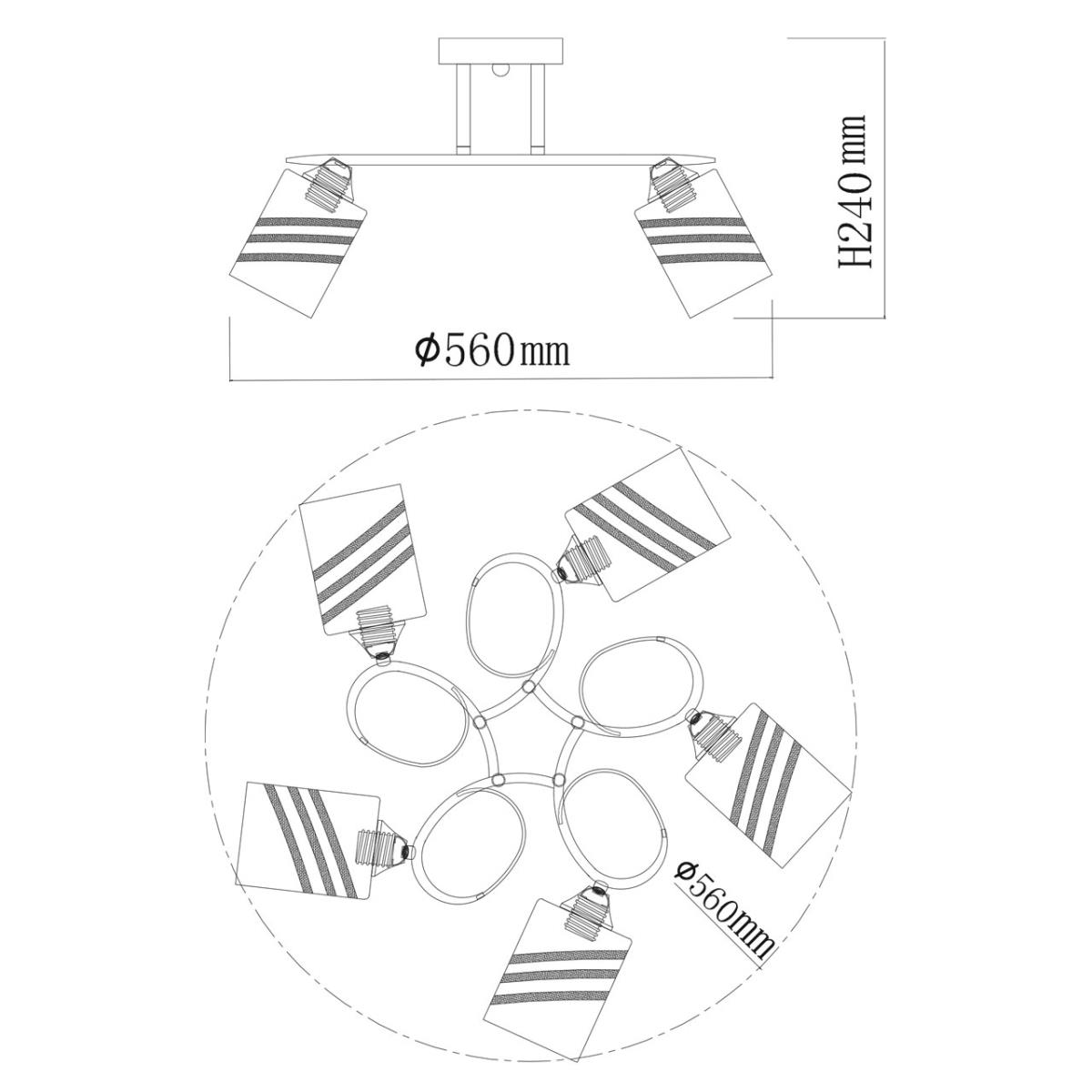 Потолочная люстра De City Олимпия 106010305 3