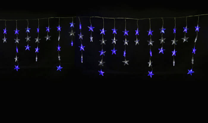 Светодиодная гирлянда Uniel занавес 220V белый ULD-E5505-196/DTK WHITE-BLUE IP20 STARS-1 UL-00001410 5