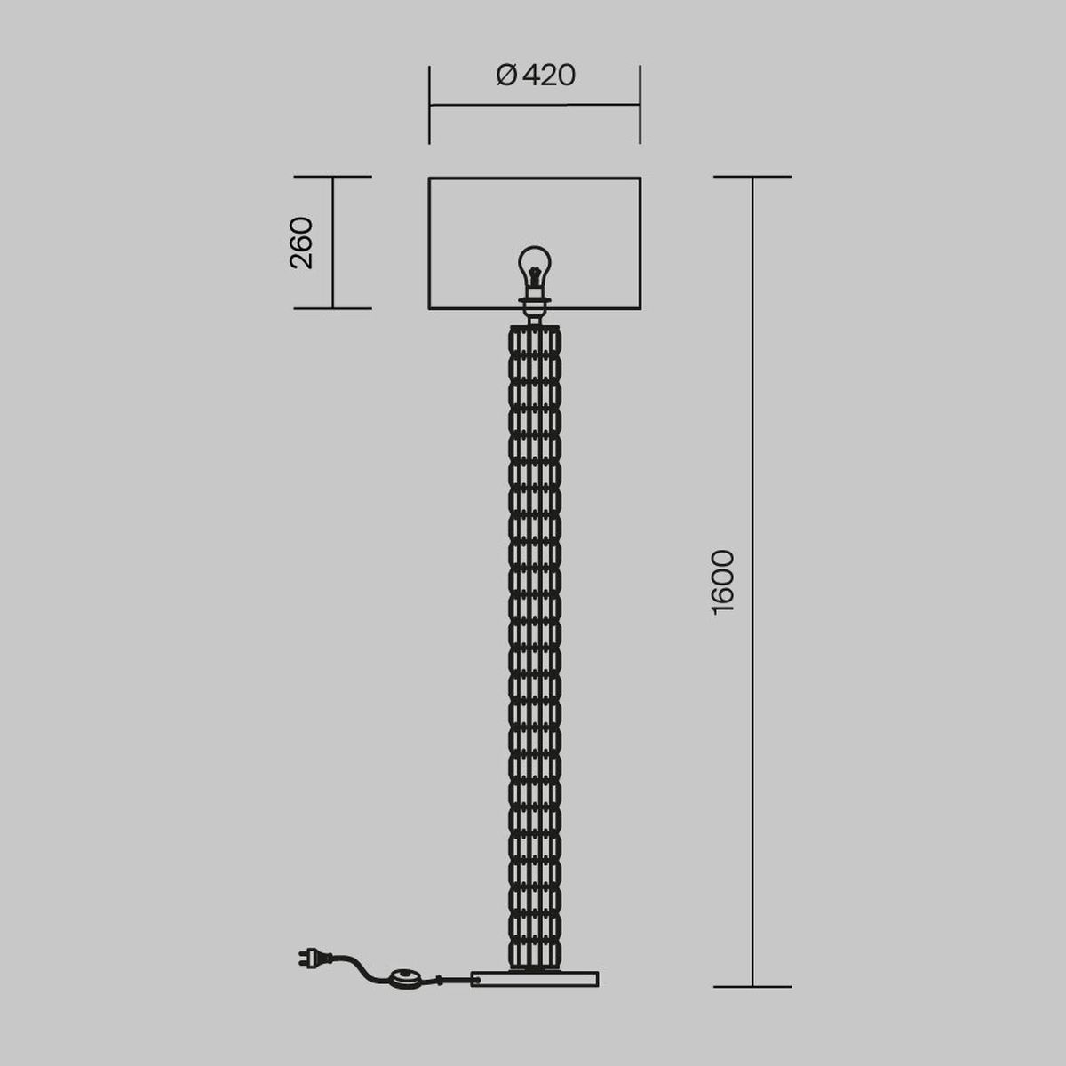 Торшер Maytoni Talento DIA008FL-01CH 1