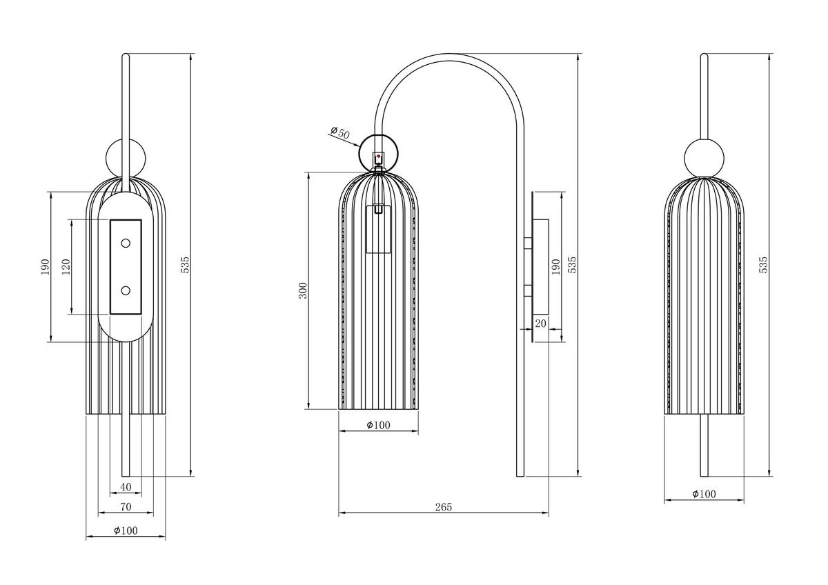 Бра Maytoni Antic MOD302WL-01CG 4