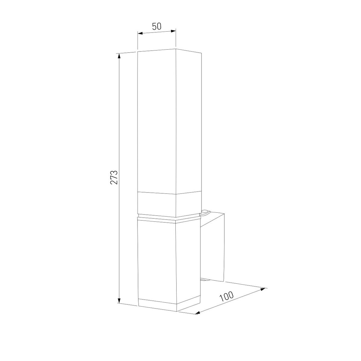 Уличный настенный светодиодный светильник Elektrostandard 1534 Techno Led серый a052857 1