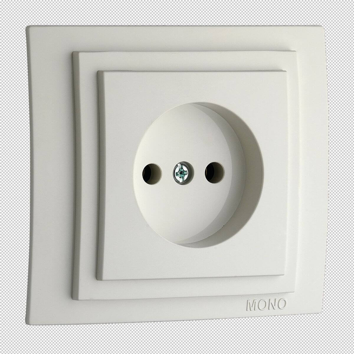 Розетка 2К Mono Electric Larissa 16A 250V винтовое подключение белый 103-191922-116