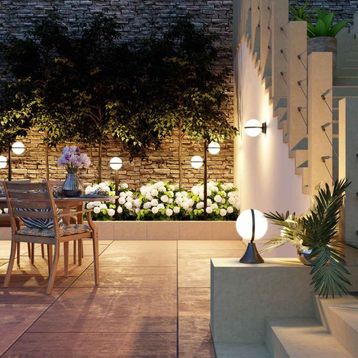 Уличный настенный светильник Odeon Light Nature Lomeo 4832/1W 3