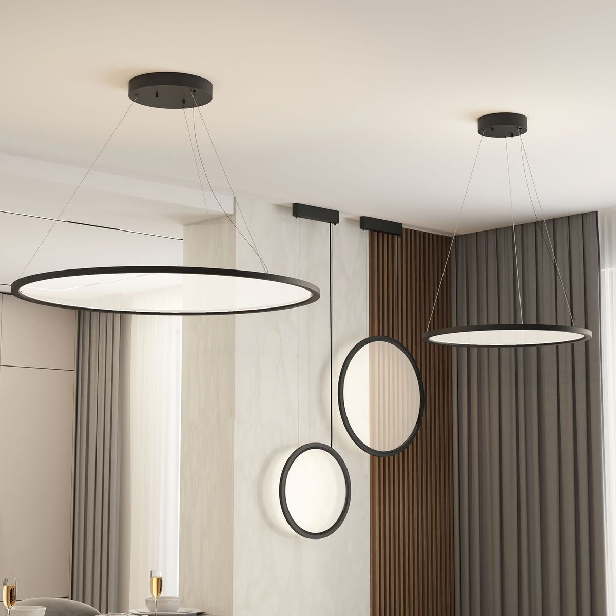 Подвесной светильник DENKIRS VEIL DK6617-BK 2