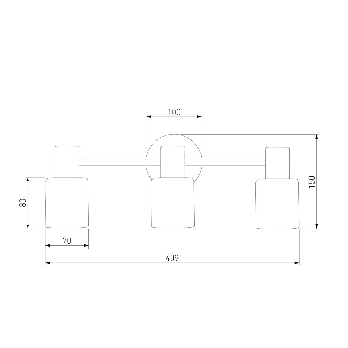 Спот Eurosvet Corso 20089/3 бронза 1