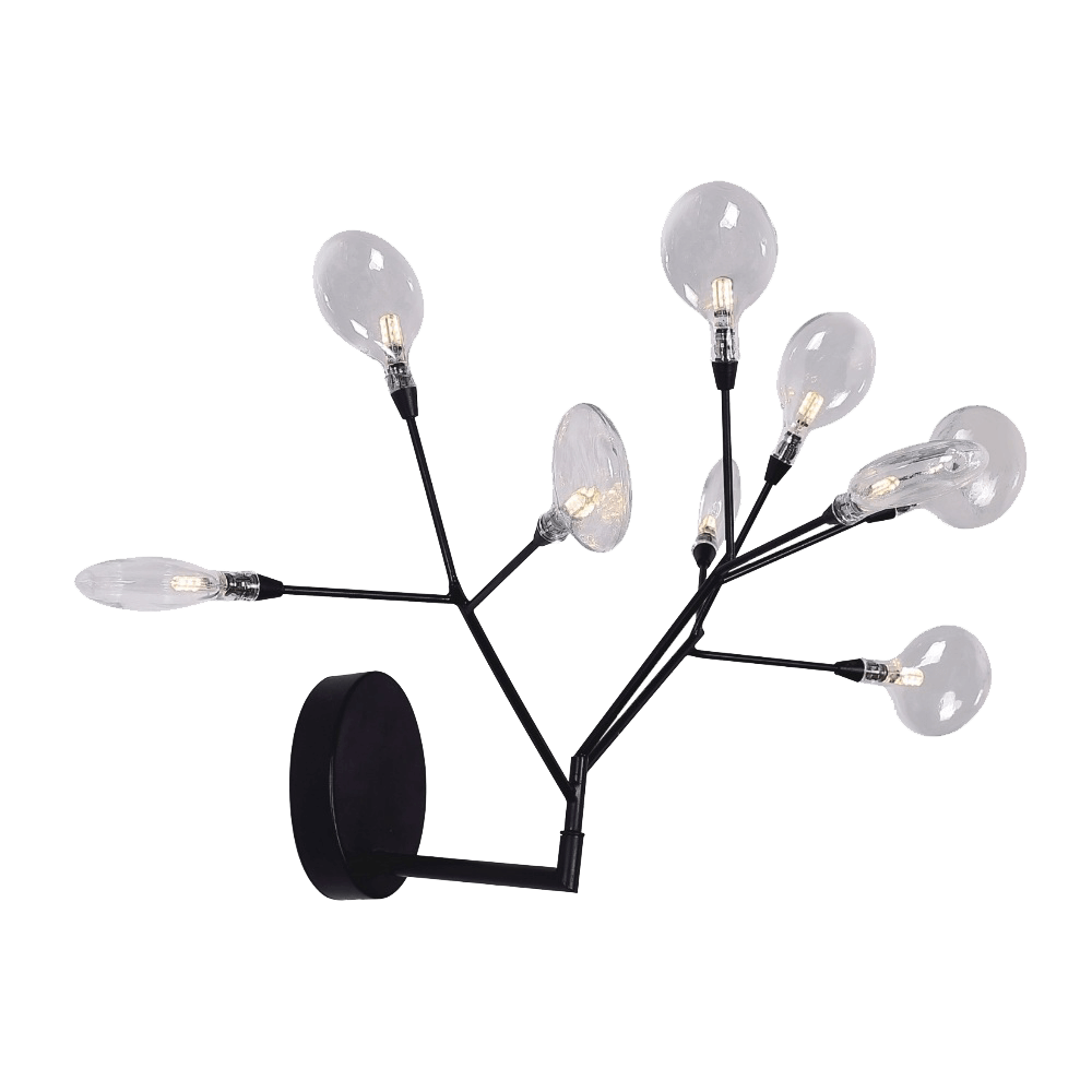 Бра Crystal Lux Evita AP9 BLack/Transparent 2