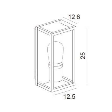 Уличный настенный светильник Lucide Carlyn 27200/01/30 2