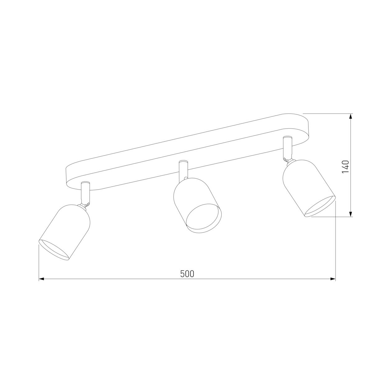 Спот TK Lighting 3305 Top Black Gold 1