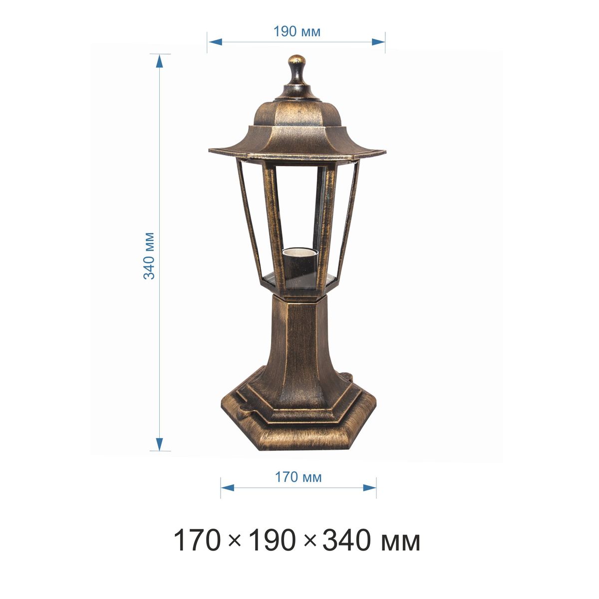 Уличный светильник Apeyron Оскар 11-97бр 1