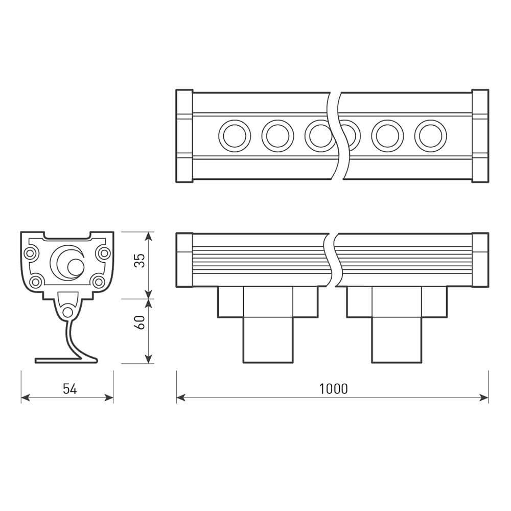 Прожектор светодиодный Arlight 36W 4000K AR-Line-1000L-36W-220V Day 024305 3