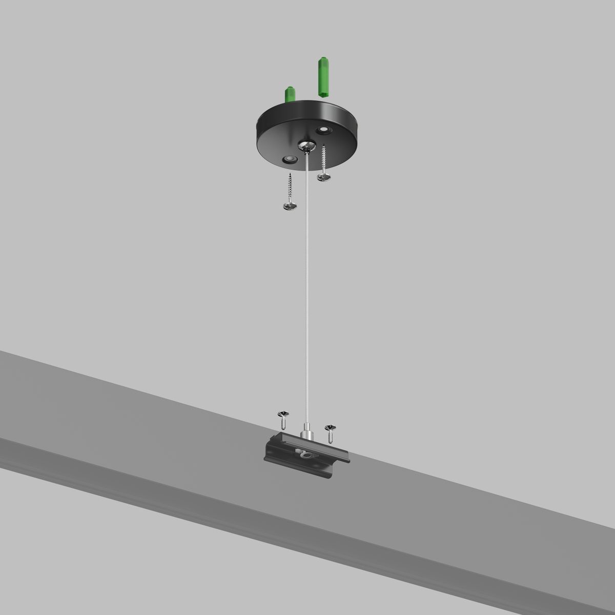 Подвесное крепление для шинопровода Denkirs Smart Base TR2106-BK 3