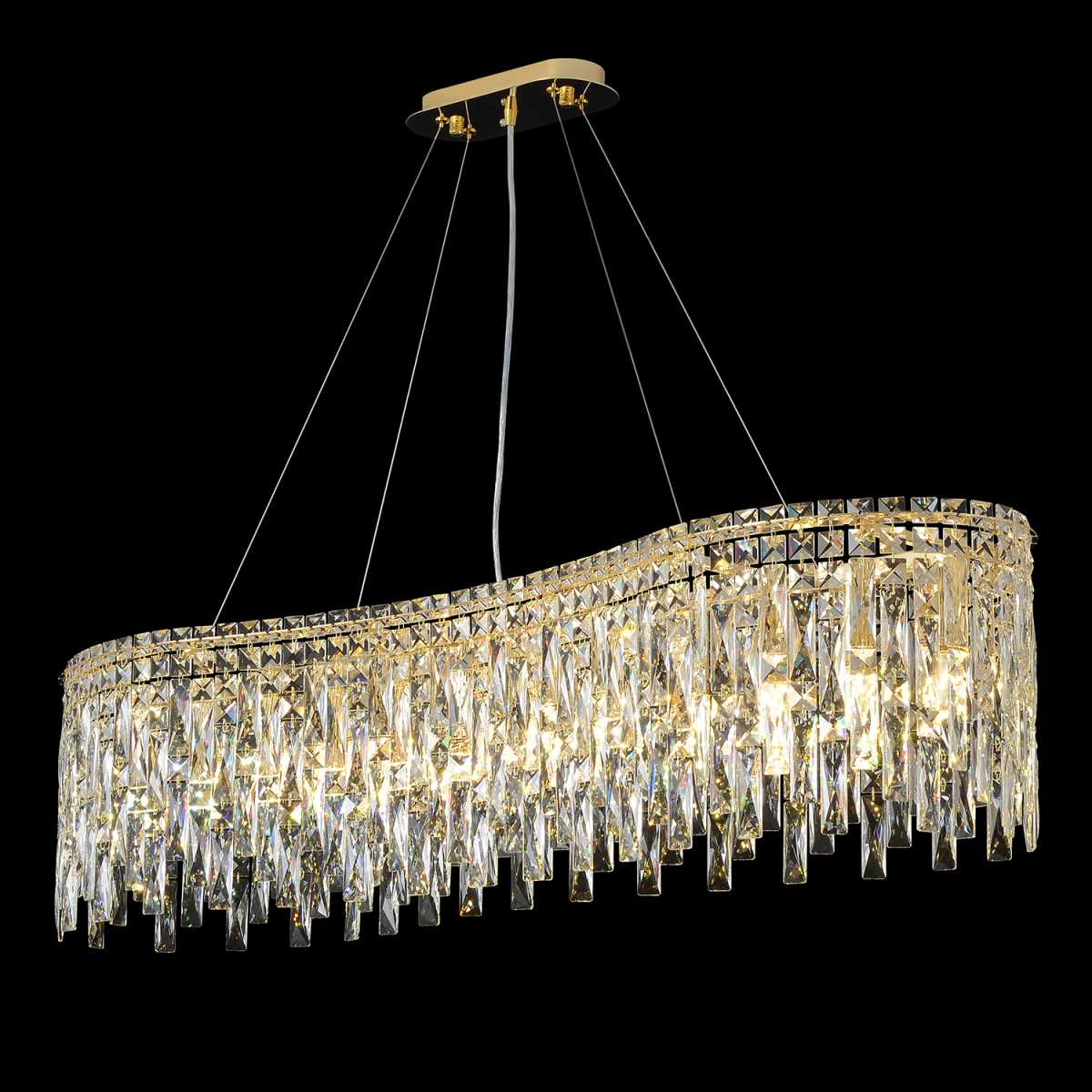 Подвесная люстра Crystal Lux ABRIL SP12 L1200 GOLD 1