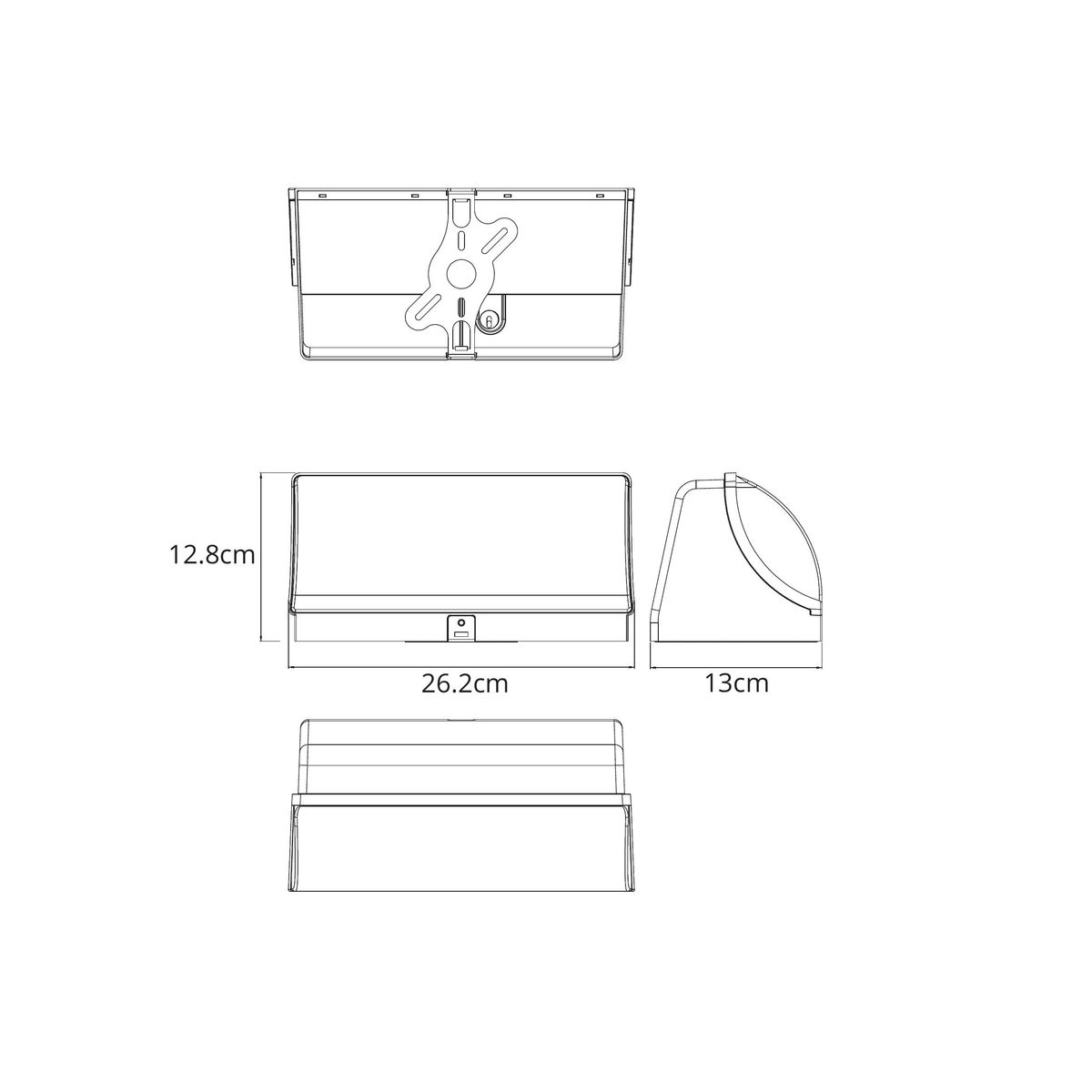 Уличный настенный светодиодный светильник Arte Lamp Ferro A2920AL-1BK 1