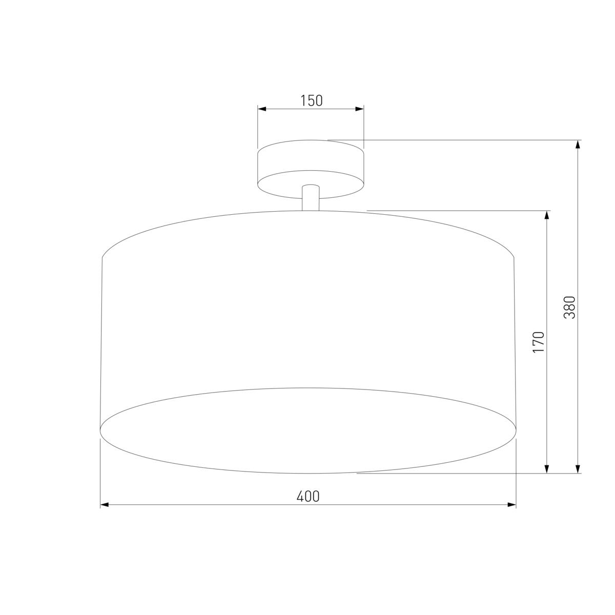 Потолочный светильник TK Lighting 4240 Rondo Graphite 1