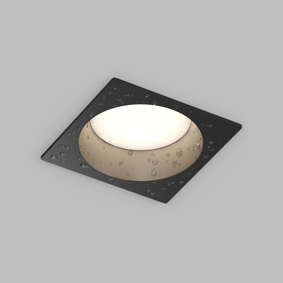 Встраиваемый влагозащищенный светильник Denkirs Deep DK3104-BK 2