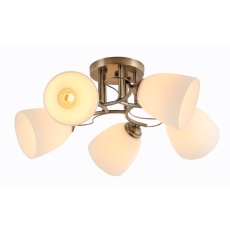 Настольная лампа Uniel ULW-R07 T/3000K/150C/A Гортензия Белый/Радужный UL-00007231