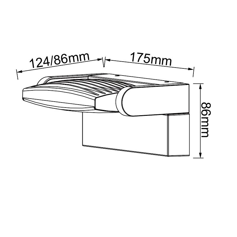 Уличный настенный светодиодный светильник Mantra Hood 8895 1