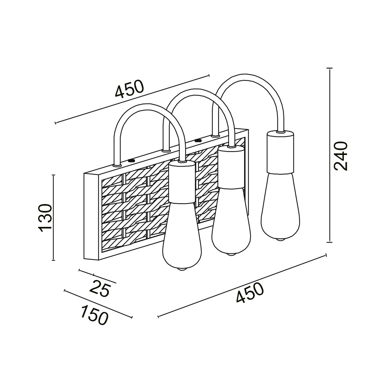 Бра Vele Luce Tower VL6362W03 4