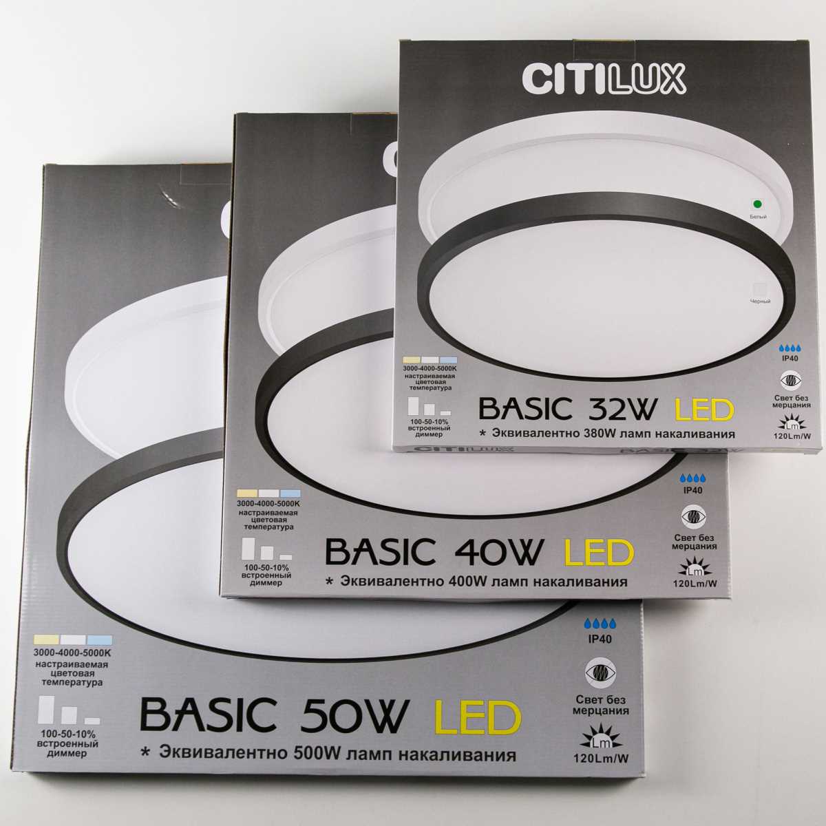 Потолочный светодиодный светильник Citilux Бейсик CL738320V 4