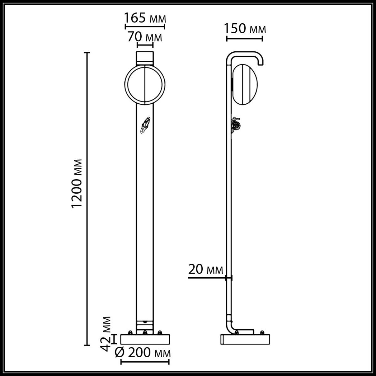 Ландшафтный светильник ODEON LIGHT NATURE 5434/1FA 2