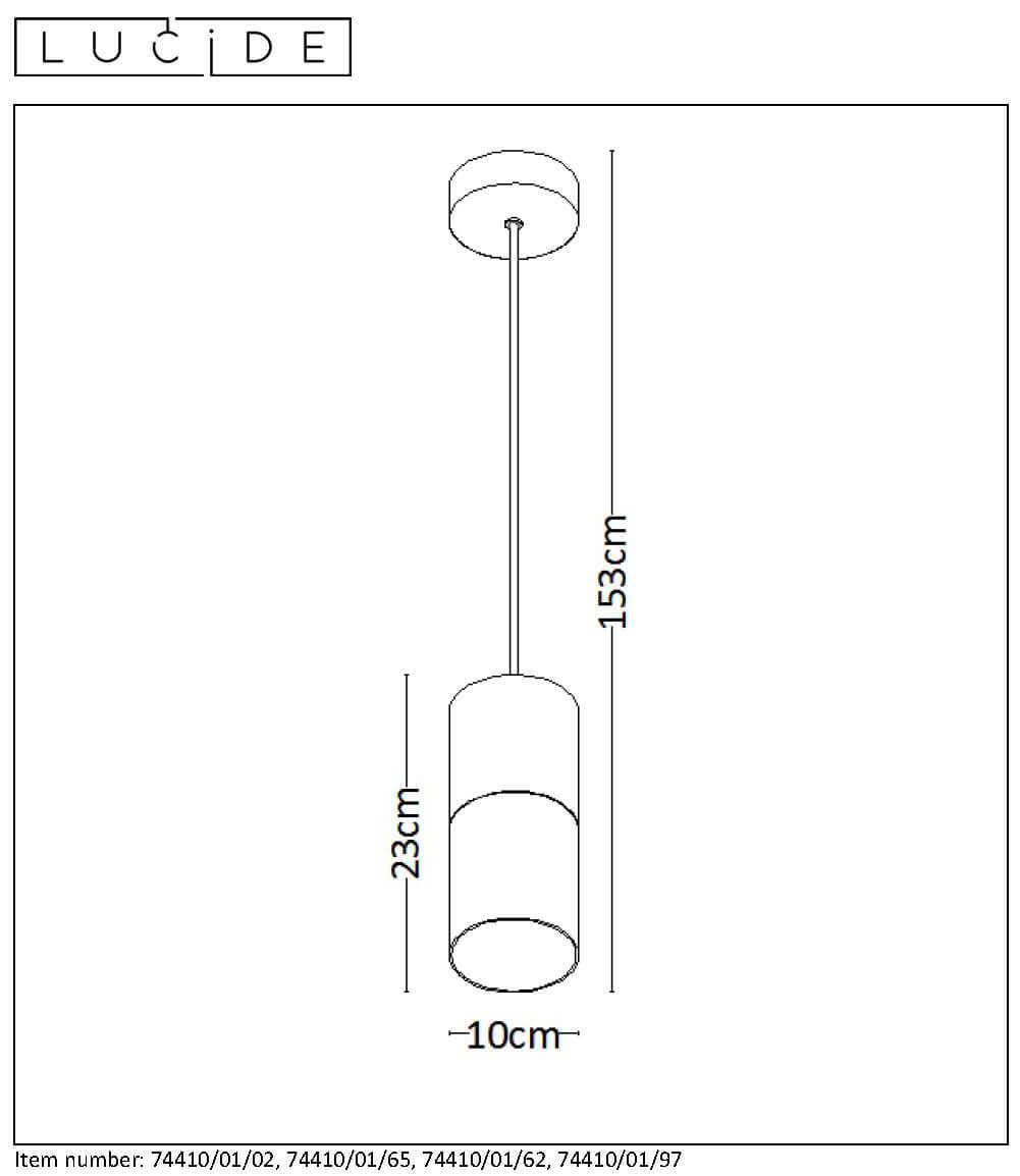 Подвесной светильник Lucide Zino 74410/01/65 3