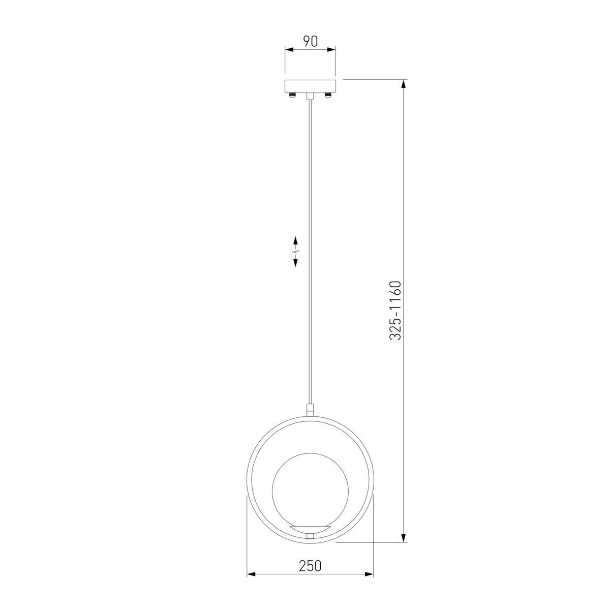Подвесной светильник Eurosvet Ringo 50089/1 золото 1