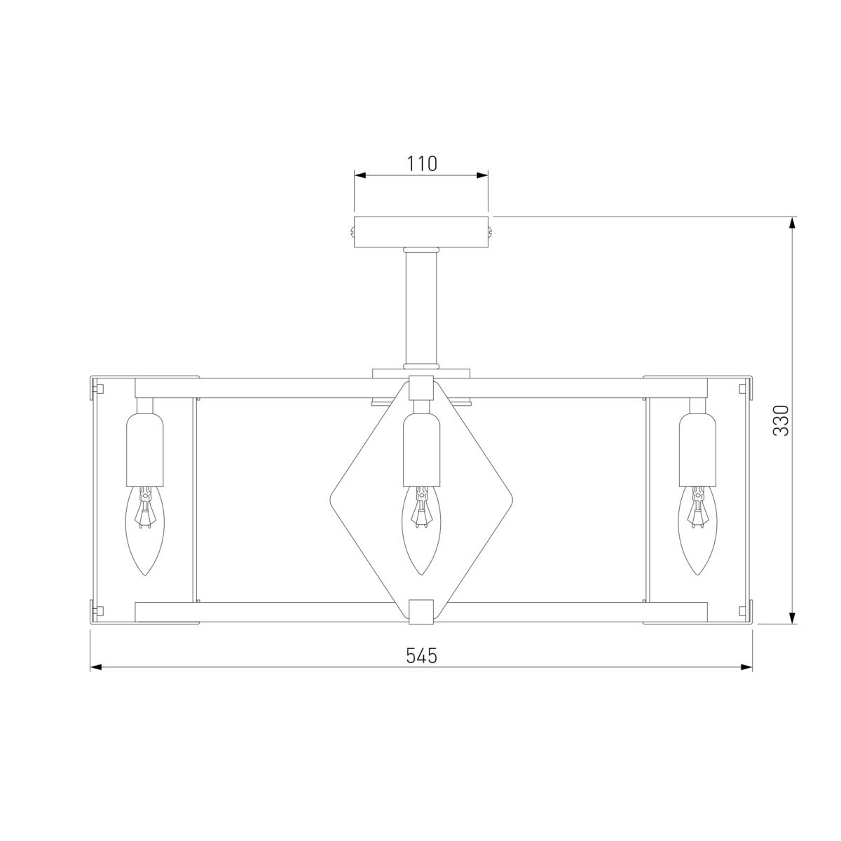 Потолочная люстра Eurosvet Aragon 60126/5 черный Smart 1