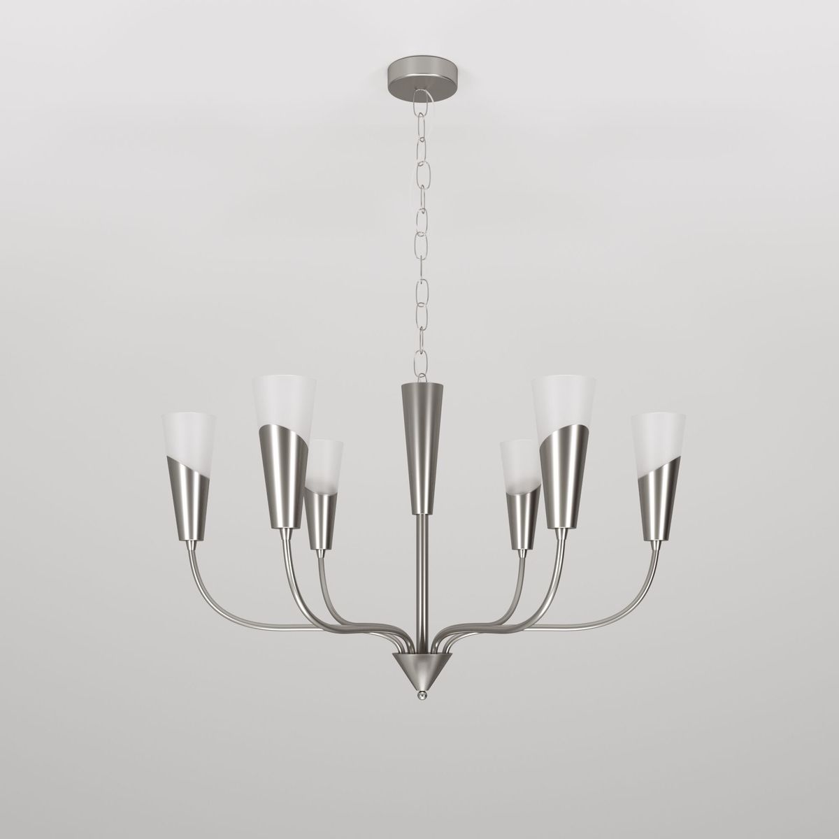 Подвесная люстра Eurosvet Rhyton 60167/6 никель 5