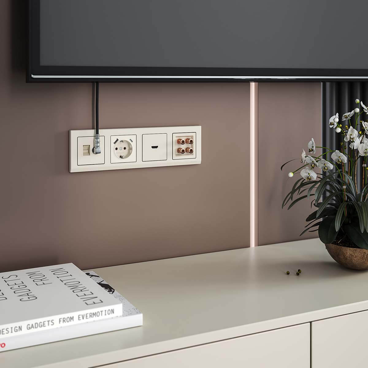 Розетка Werkel с быстрой зарядкой USB Type A+С слоновая кость W1171703 4690389176425 2