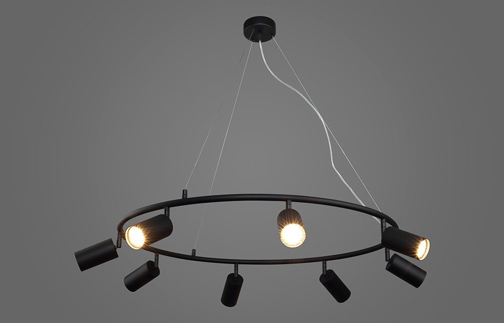 Светильник подвесной Crystal Lux RIVO SP8 BL 3