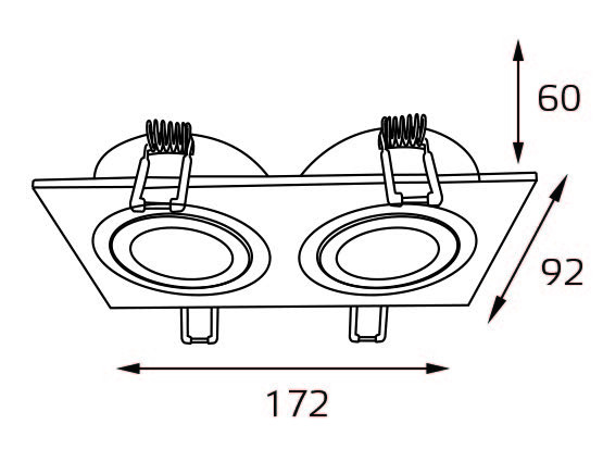 Встраиваемый светильник Italline M02-026021 white 1