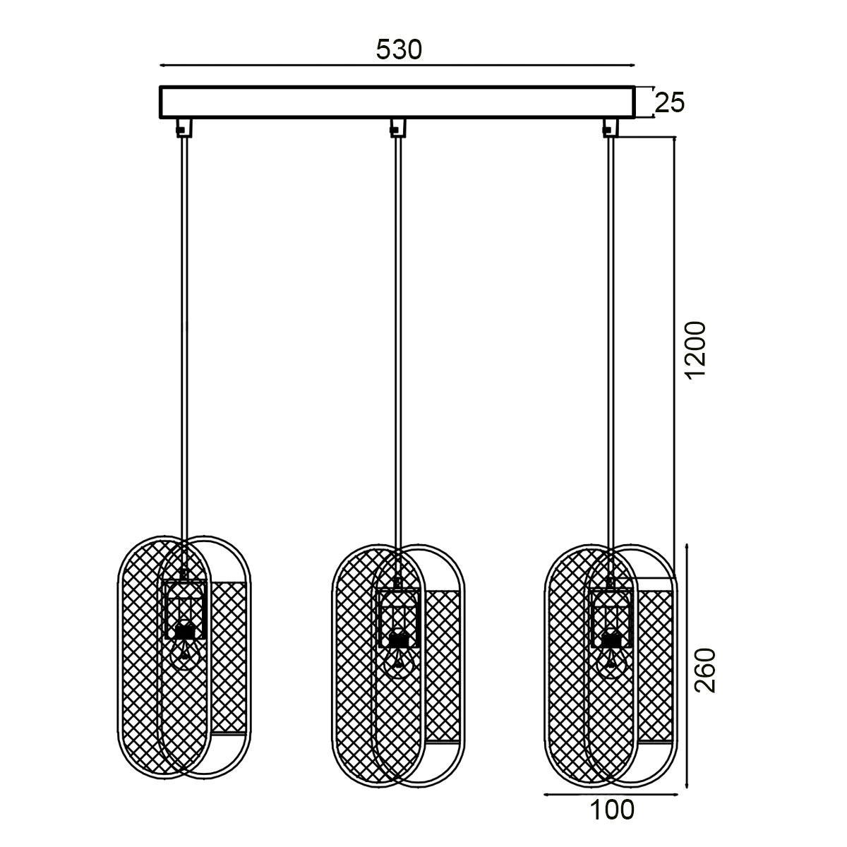 Подвесной светильник Vele Luce City VL6344P03 4