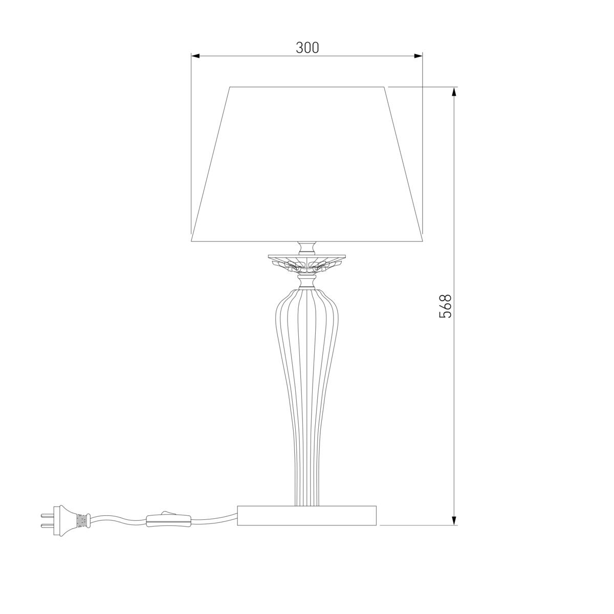 Настольная лампа Bogates Olenna 01104/1 белый 1