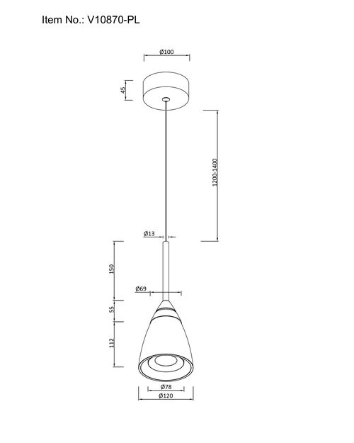 Подвесной светодиодный светильник Moderli Leina V10870-PL изображение 2 Подвесной светодиодный светильник Moderli Leina V10870-PL Фото № 2