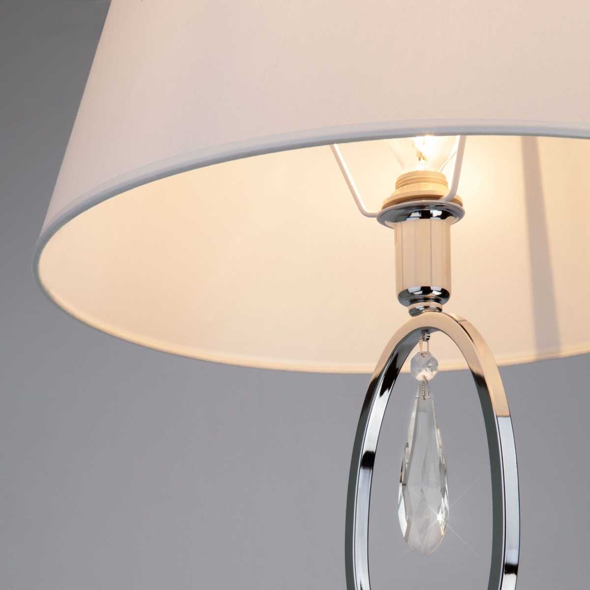 Торшер Eurosvet 01056/1 хром/прозрачный хрусталь Strotskis 1