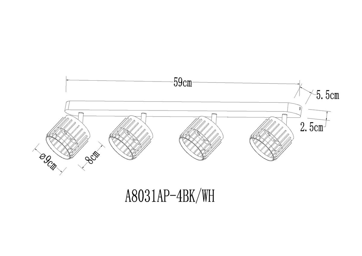 Спот Arte Lamp Atria A8031PL-4WH 1