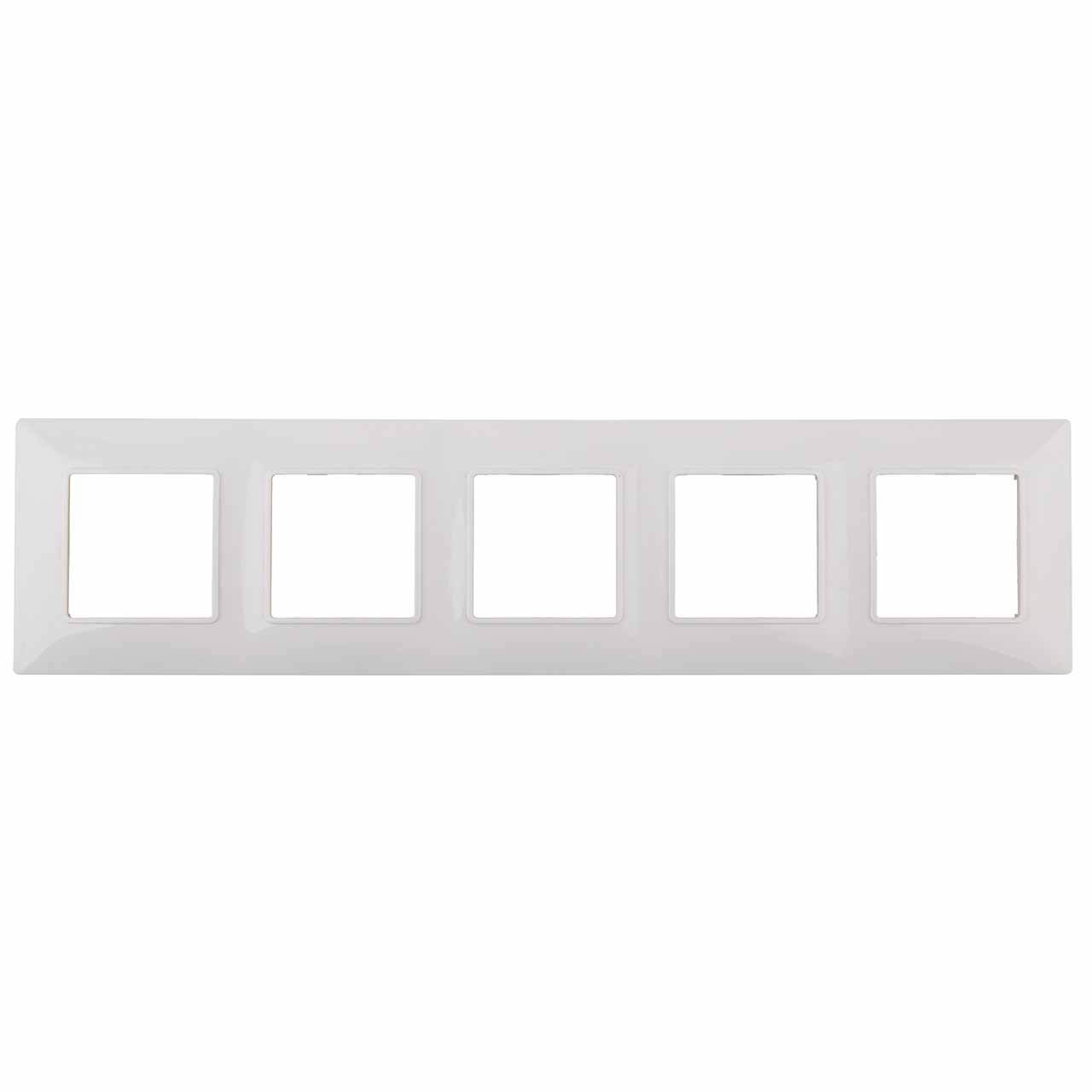 Рамка 5-постовая ЭРА Elegance 14-5005-01 Б0034405