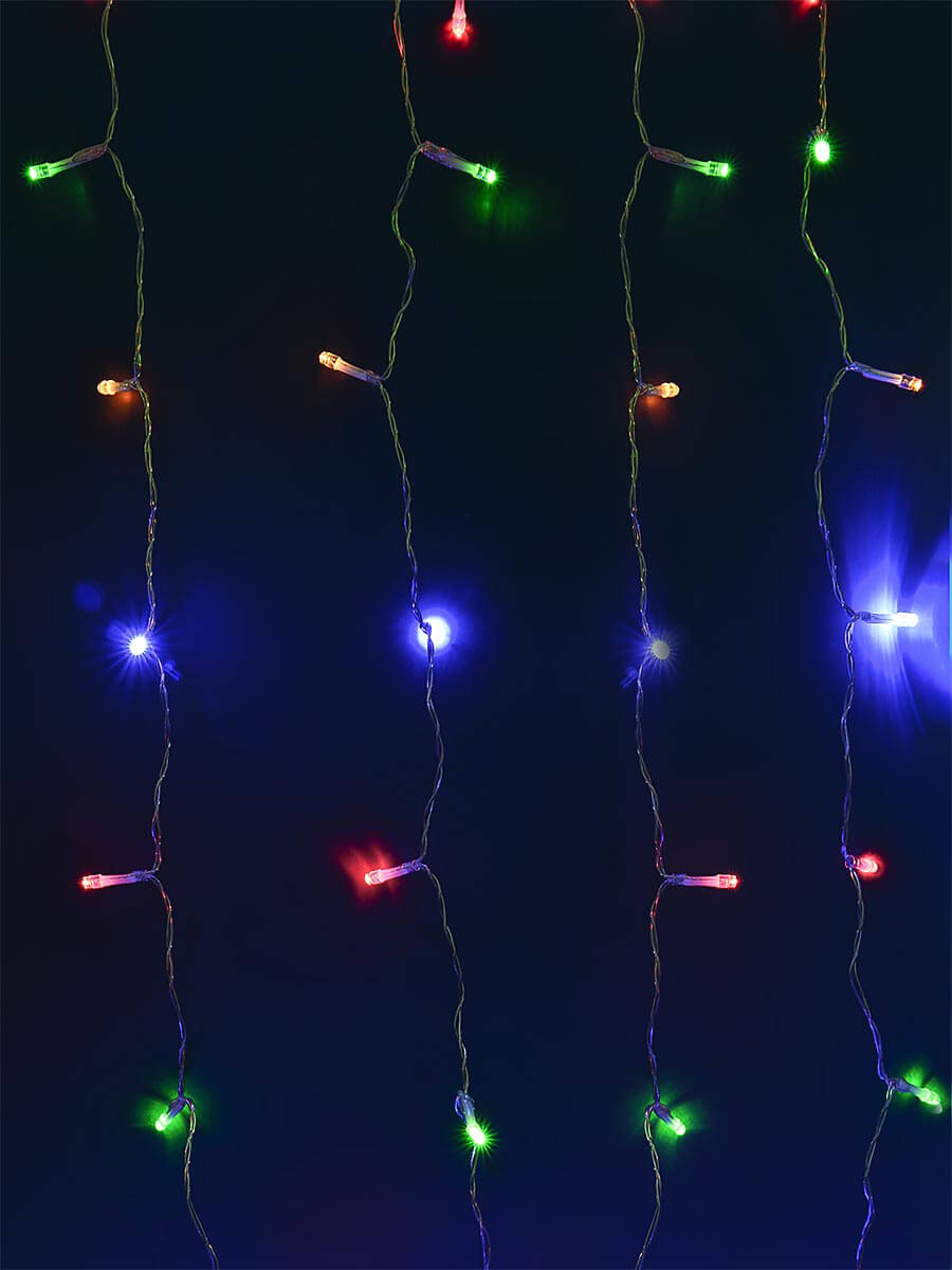 Гирлянда на солнечных батареях Uniel Занавес USL-S-132/PT1515 Multicolor Curtain UL-00006539 1