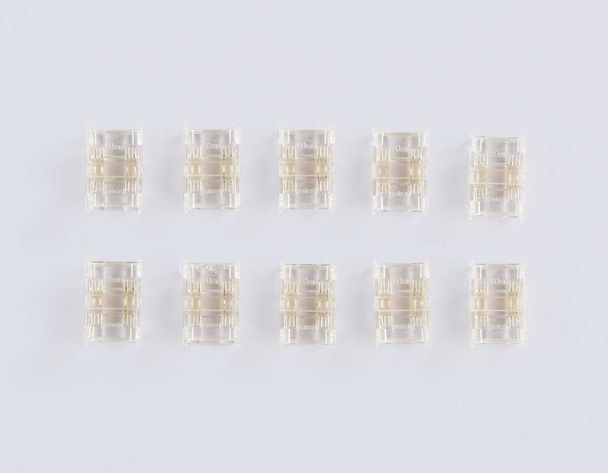 Соединитель прямой AMBRELLA LIGHT ILLUMINATION COB RGB 12/24V для лент 10mm (4 конт.) (10шт. в комплекте) GS6371 2