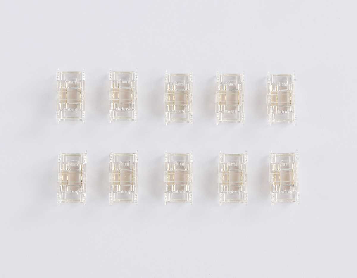 Соединитель прямой AMBRELLA LIGHT ILLUMINATION COB CCT 12/24V для лент 8mm (3 конт.) (10шт. в комплекте) GS6366 2