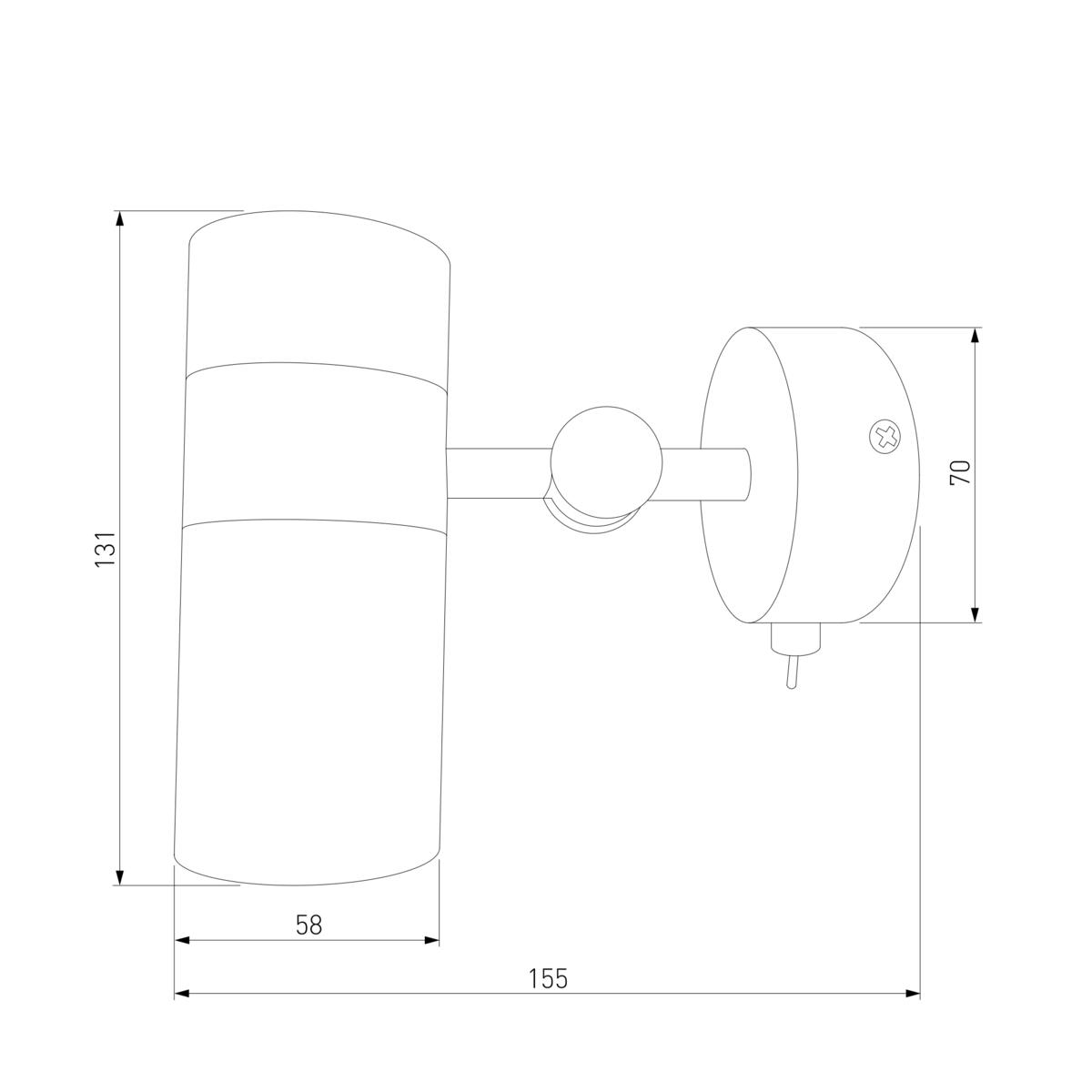 Спот Eurosvet Viero 20096/1 белый/ хром 1