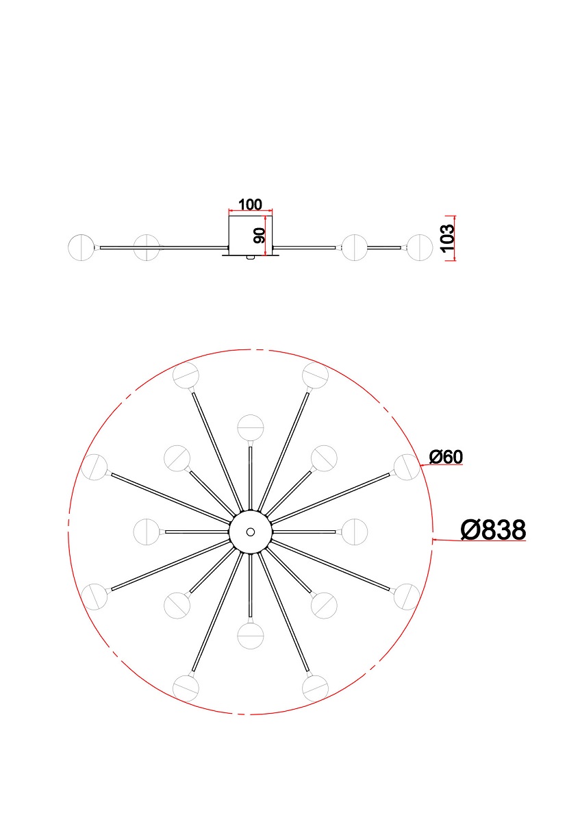 Потолочная люстра Freya Celebrity FR5242CL-16B 4