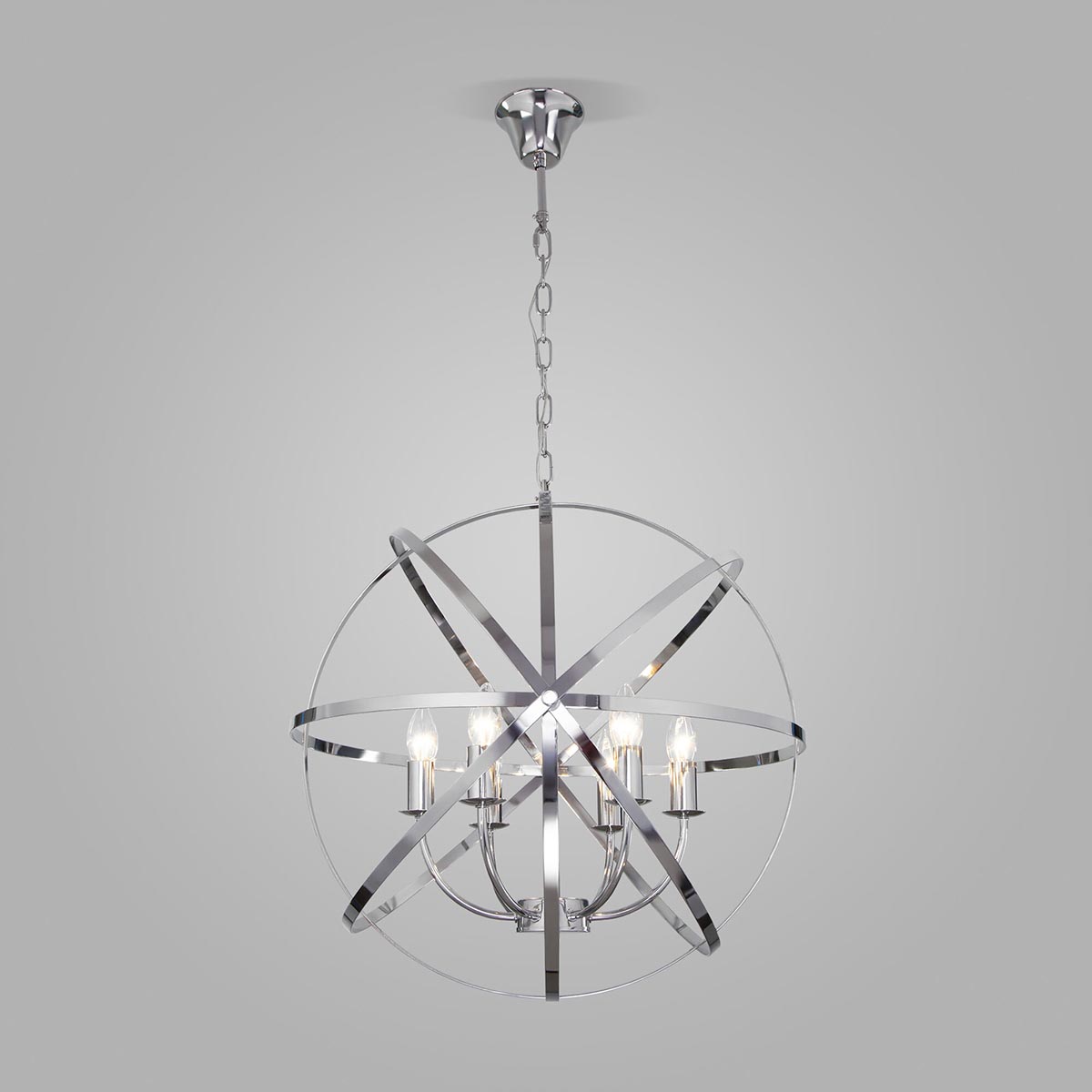 Подвесная люстра Eurosvet Santi 60139/6 хром 4