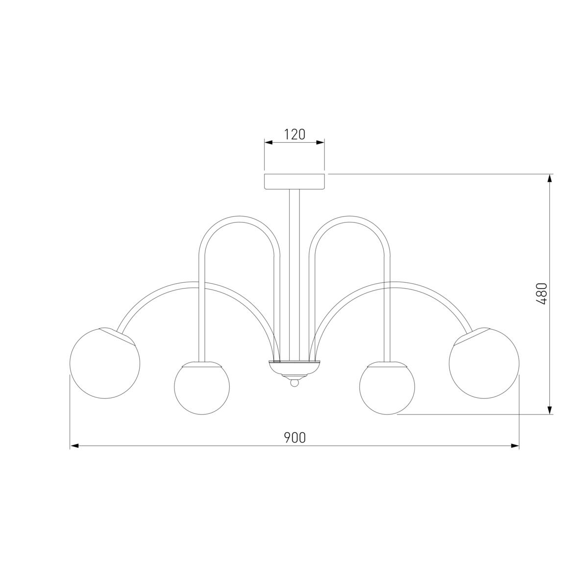 Потолочная люстра Eurosvet Alix 30177/6 латунь 1