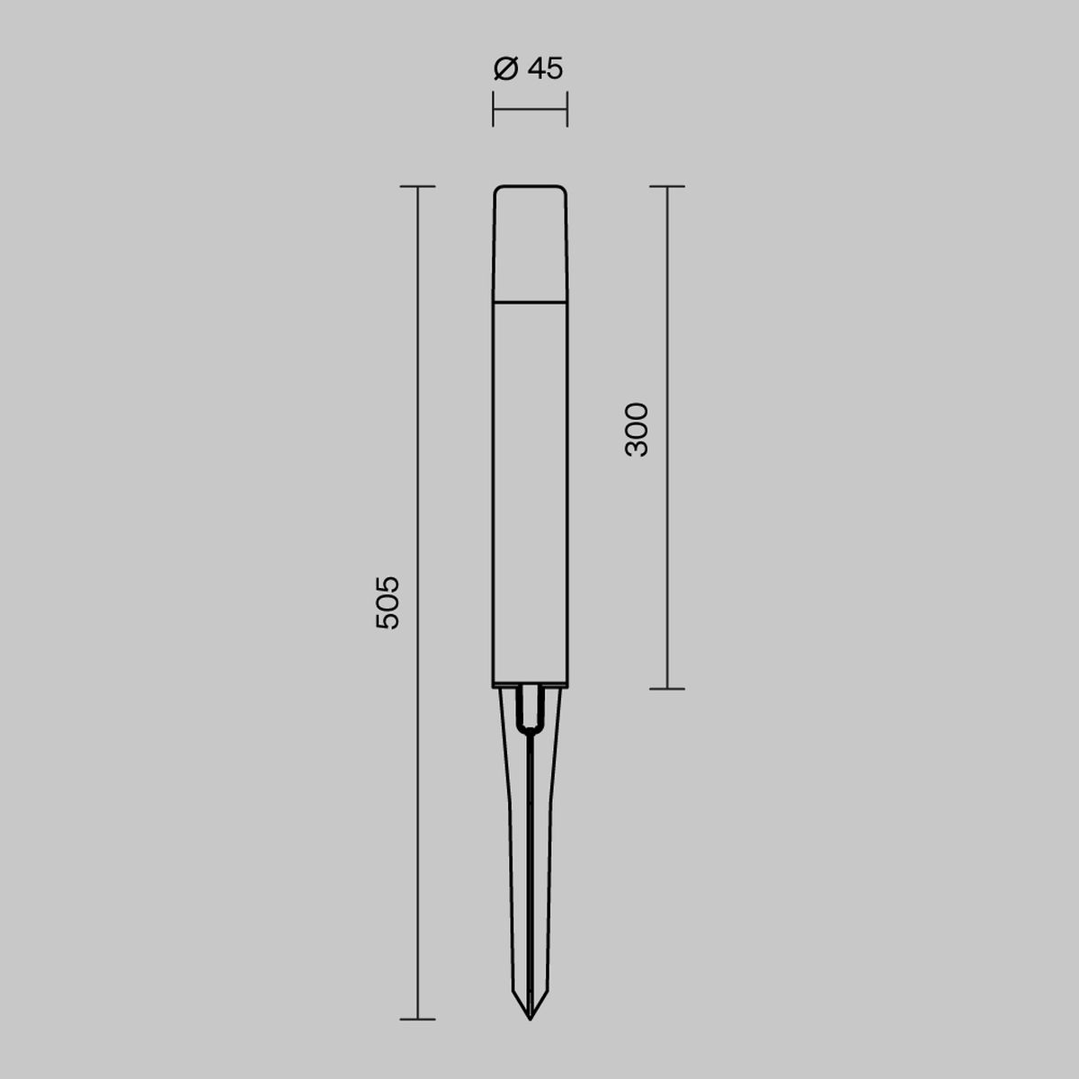 Ландшафтный светильник Maytoni Outdoor O416FL-L3B3K1 1
